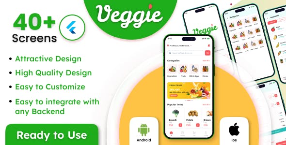 Flutter Grocery App UI Kit Template