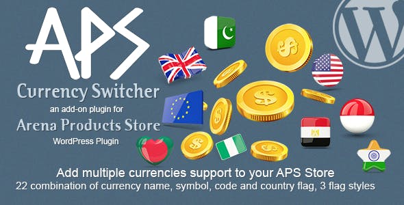 APS Currency Switcher - Add-on for Arena Products - WordPress Plugin