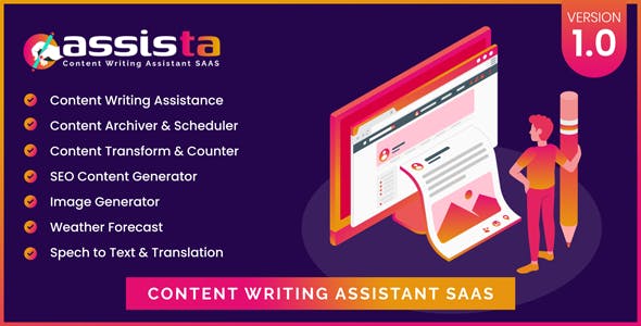 Assista - Content Writing Assistant as SAAS