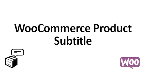 WooCommerce Product Subtitle