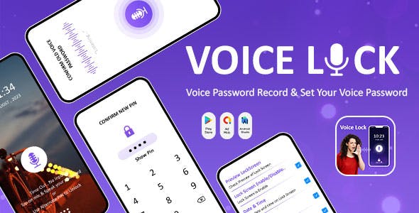 Voice Lock - Pin Pattern - Speak to Unlock - Screen Lock - Smart Voice Lock - App Lock
